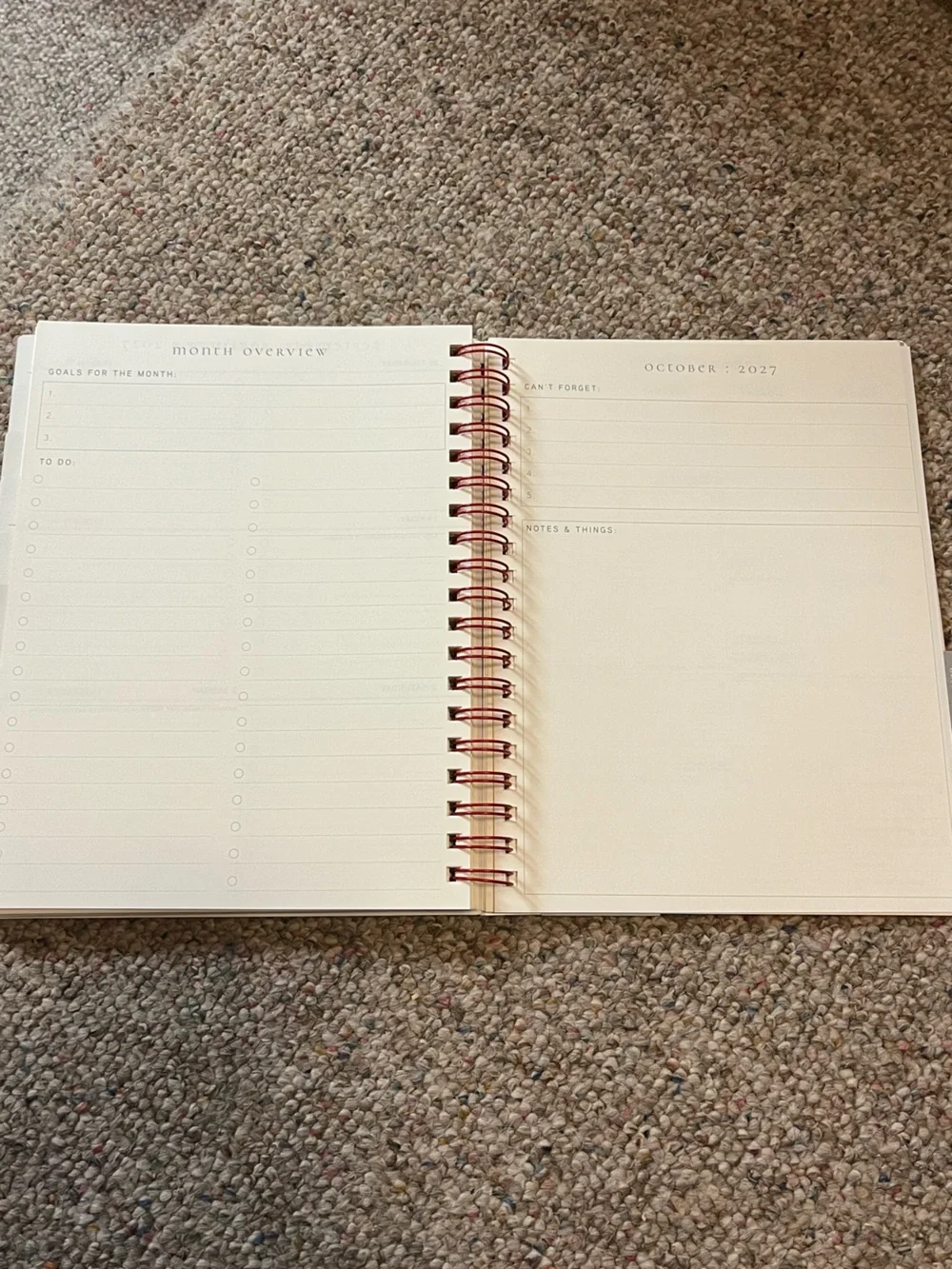 🆕 Peanuts Snoopy 2027 Pink Spiral Planner